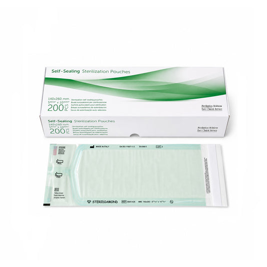 Self-seal sterilization bag 140x260MM (200 pieces)