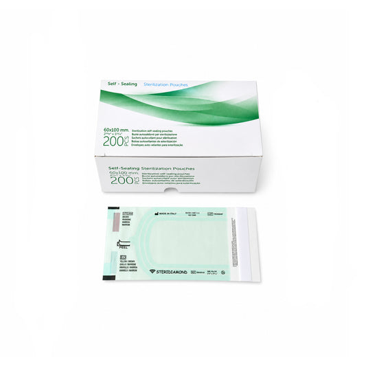 Self-seal sterilization bag 60x100mm (200 pieces)